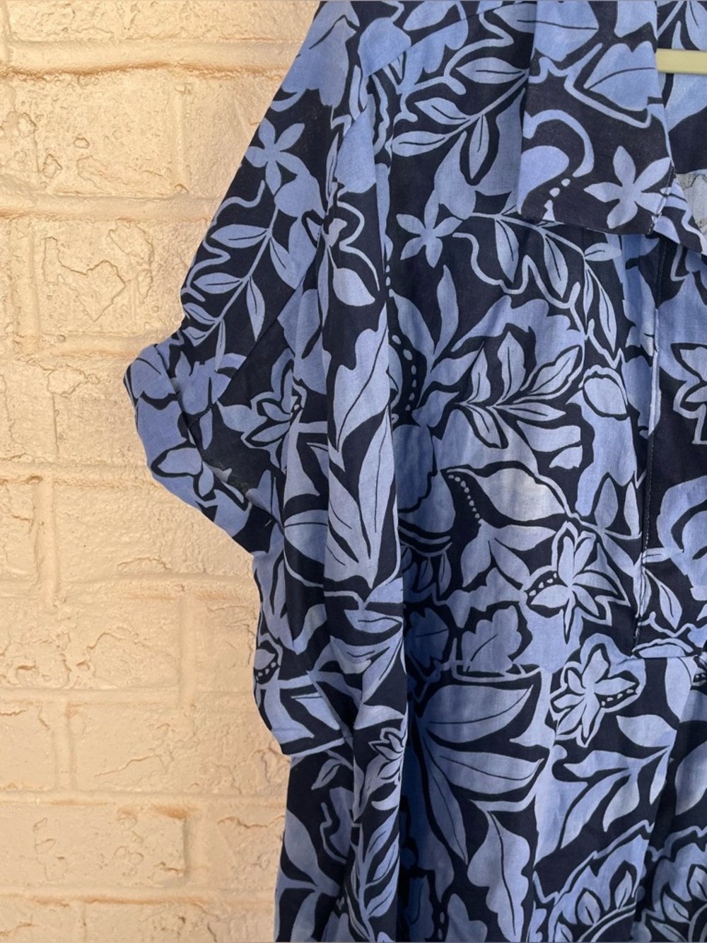 Torrid Belle Isle Popover Dolman Dress Size 3X New With Tags Cotton Blue Floral - Picture 6 of 9